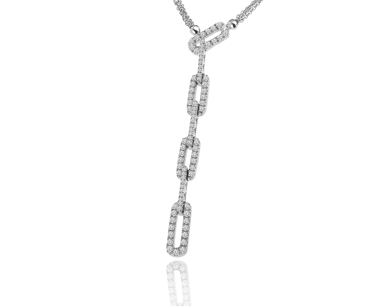 Оригинальное золотое колье с бриллиантами 1.28ct Damiani