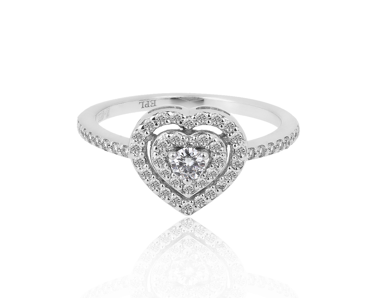 Романтичное золотое кольцо с бриллиантами 0.30ct ЭПЛ 070519/6