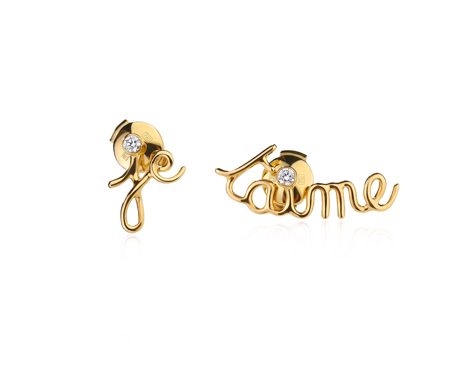 Оригинальные золотые серьги с бриллиантами 0.06ct Dior Dioramour 101225/5