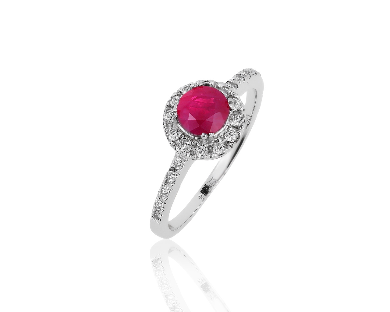 Женственное золотое кольцо с бриллиантами 0.22ct 010819/16