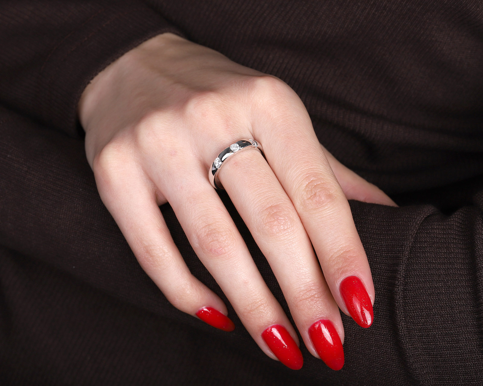 Оригинальное золотое кольцо с бриллиантами 0.30ct Korloff