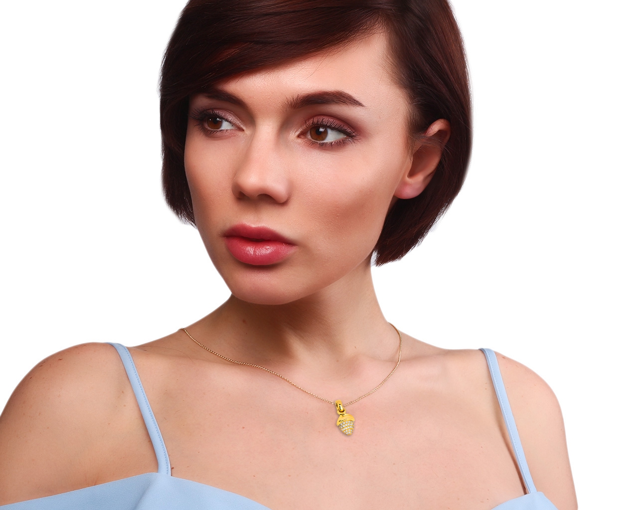 Идеальный золотой кулон с бриллиантами 1.05ct Tamara Comolli