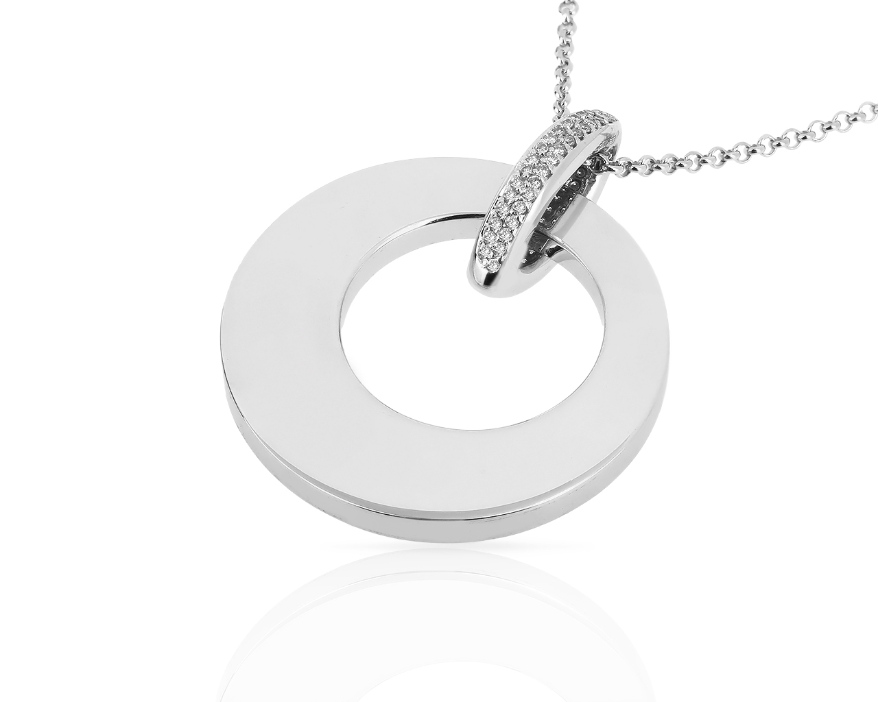 Оригинальная золотая подвеска с бриллиантами 0.42ct Salvini 240318/9