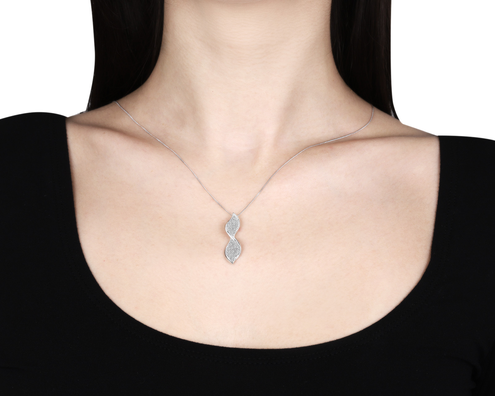 Стильный золотой кулон с бриллиантами 0.71ct