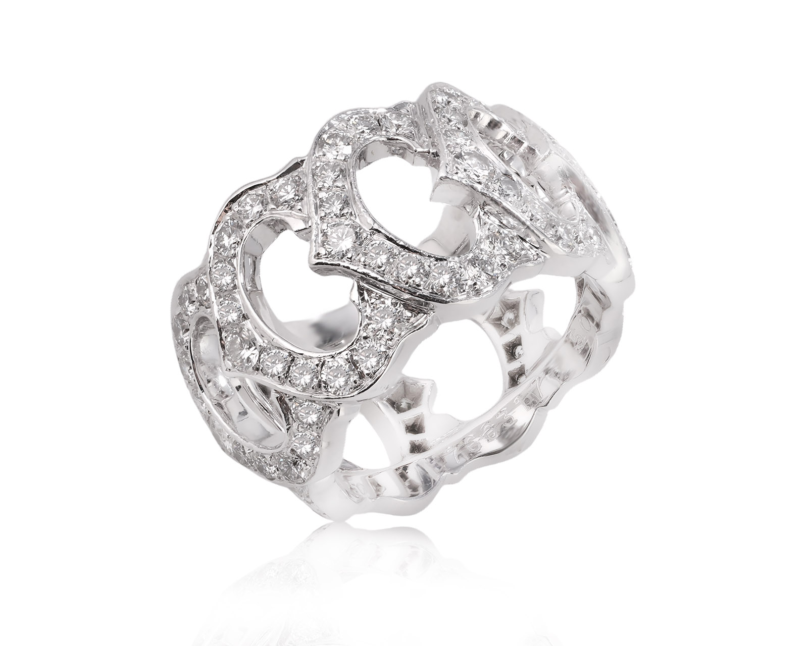 Оригинальное золотое кольцо с бриллиантами 2.25ct Cartier C de Cartier 261225/9