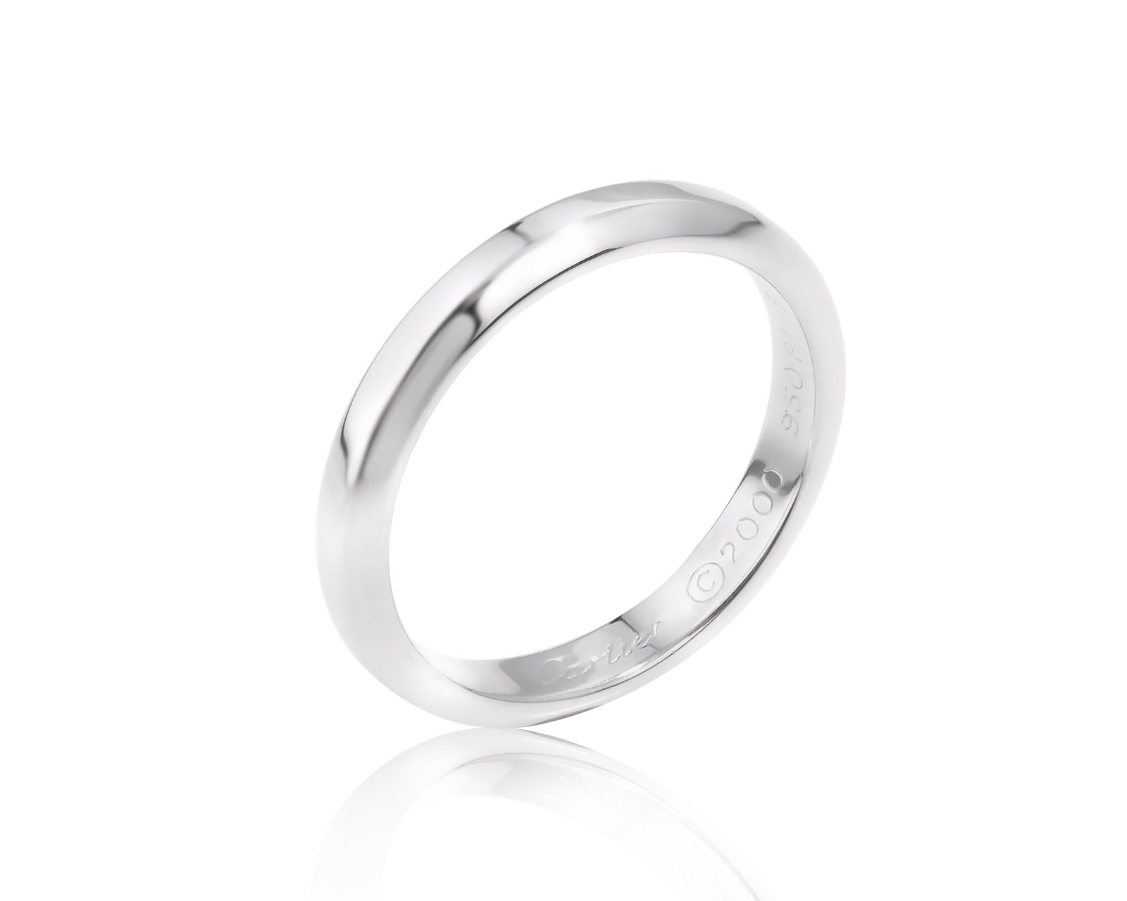 Оригинальное платиновое кольцо Cartier Wedding 130424/7