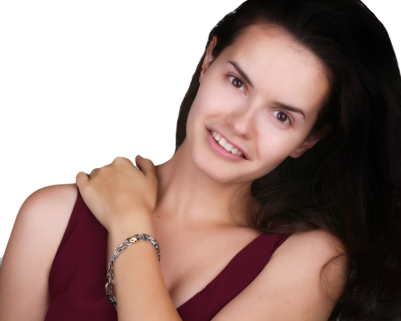 Оригинальный золотой браслет с бриллиантом 0.02ct Baraka