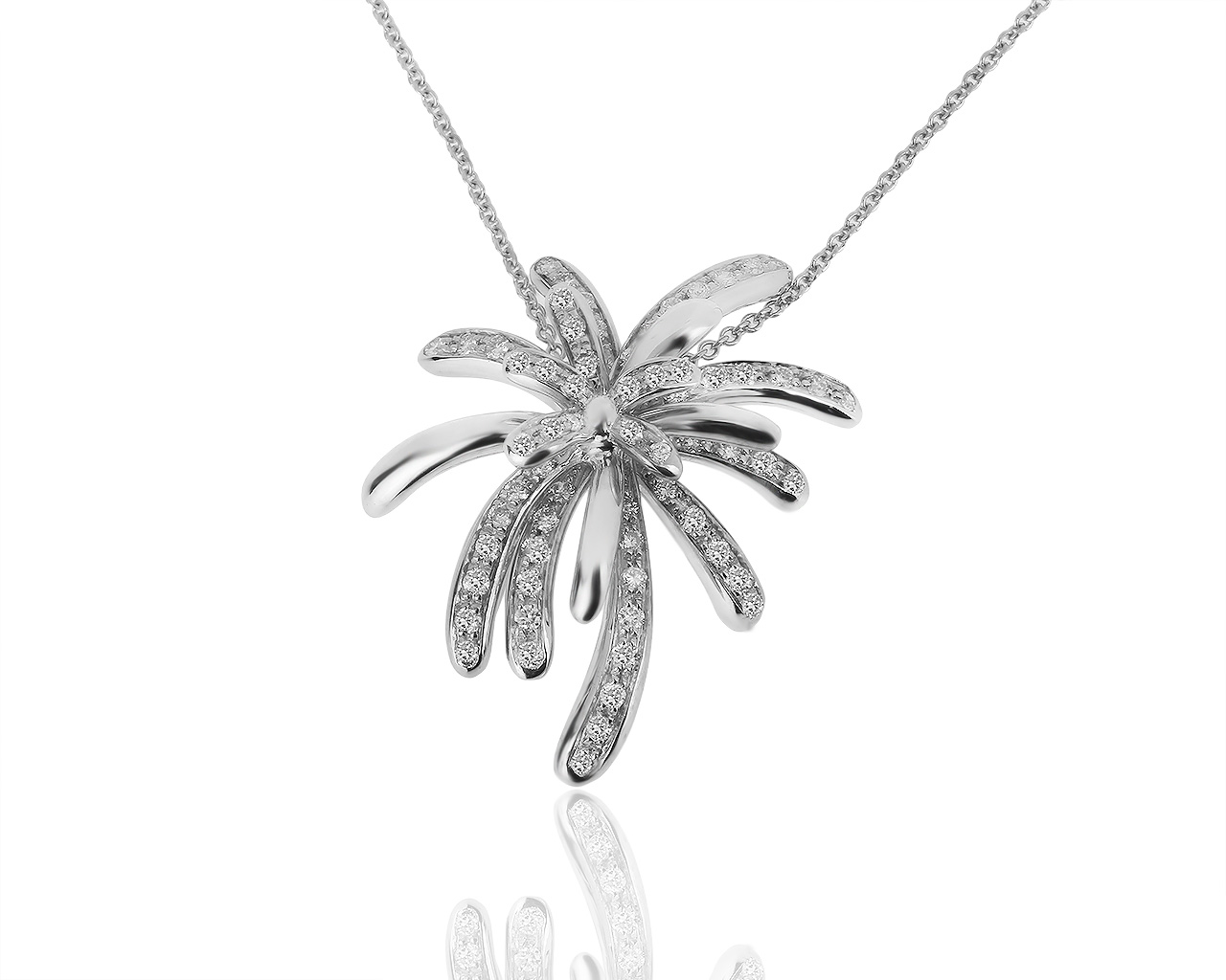 Оригинальный золотой кулон с бриллиантами 0.74ct Chimento