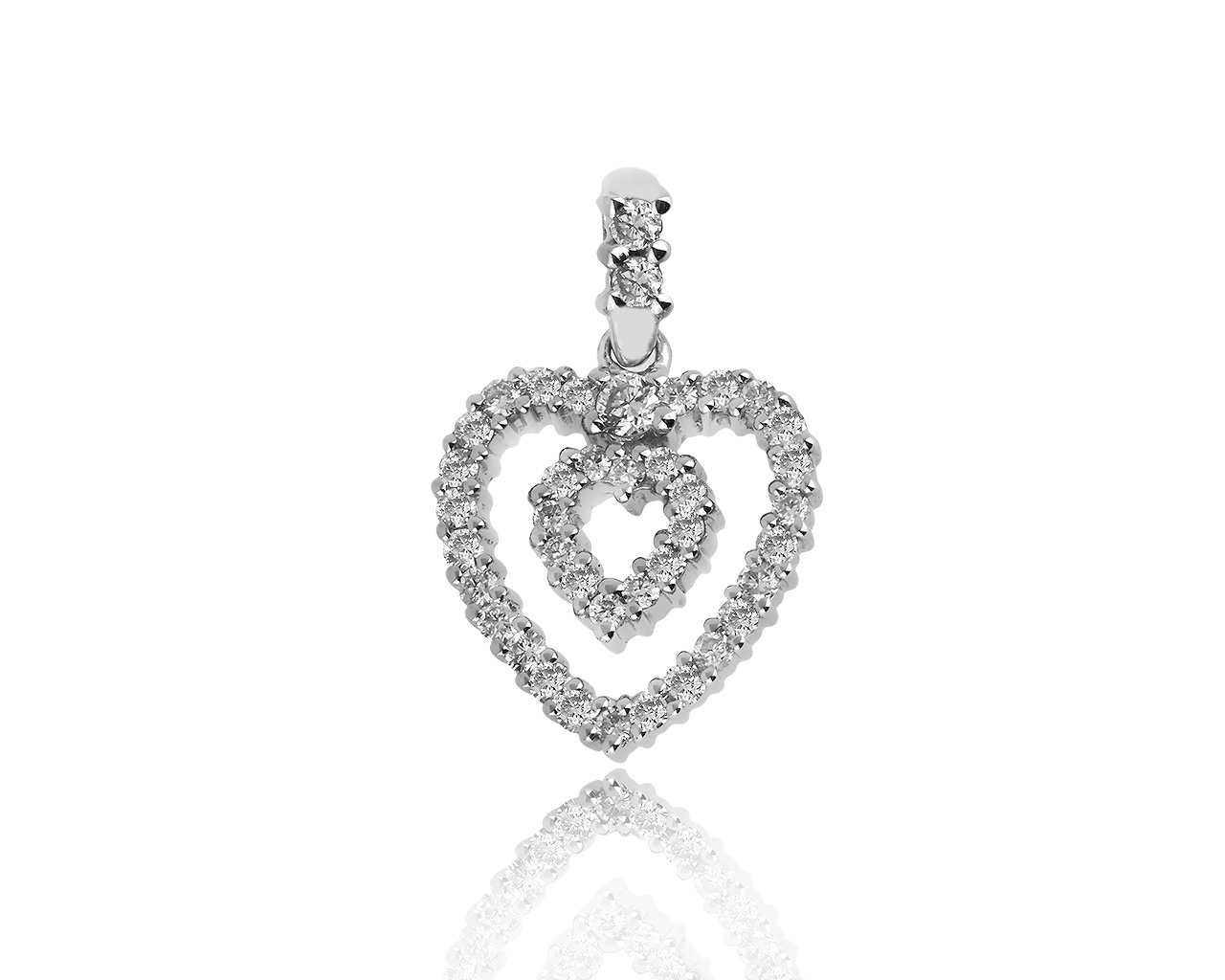 Богатый золотой кулон с бриллиантами 0.48ct 071119/9