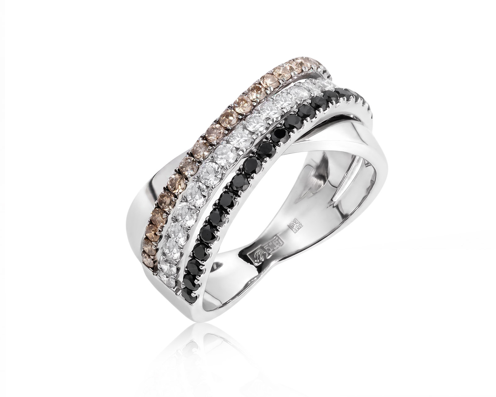 Золотое кольцо с бриллиантами 0.80ct 020526/1