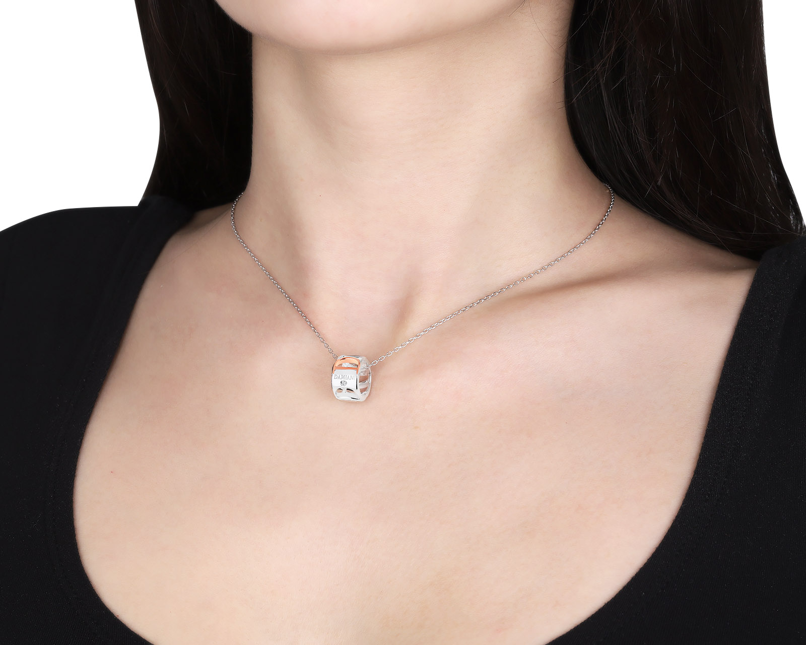 Оригинальный золотой кулон Damiani Damianissima