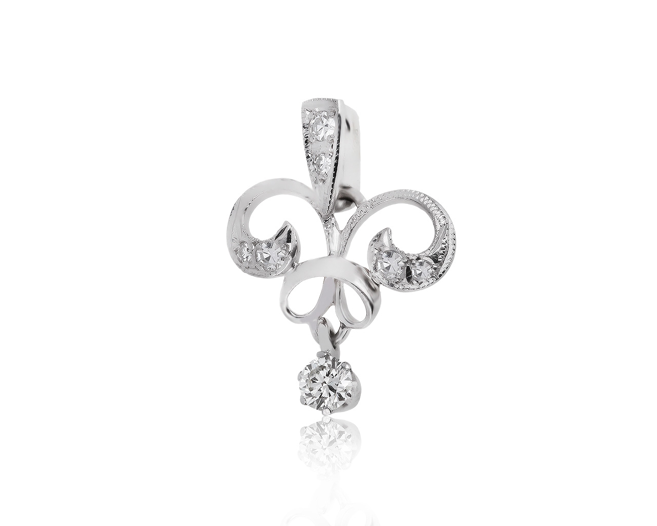 Волшебный золотой кулон с бриллиантами 0.34ct 120819/11