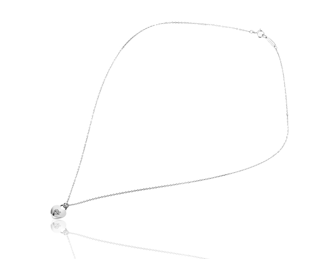 Золотая подвеска с бриллиантами 0.06ct Tiffany&Co Heart