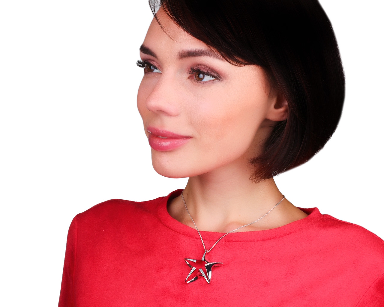 Оригинальный золотой кулон с бриллиантами 0.37ct Chimento