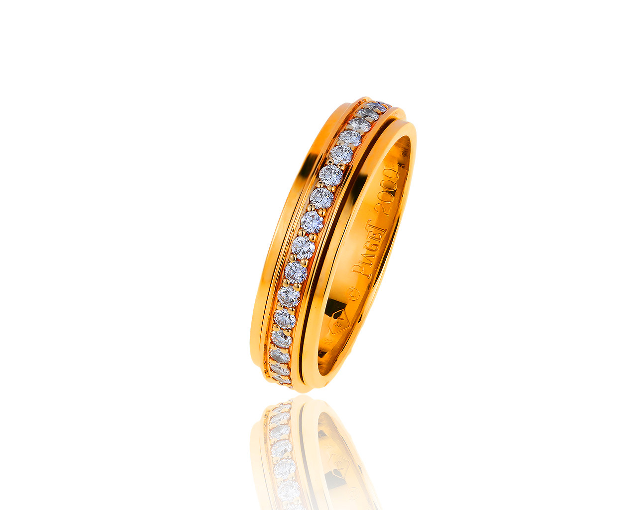 Оригинальное золотое кольцо с бриллиантами 0.55ct Piaget Possession