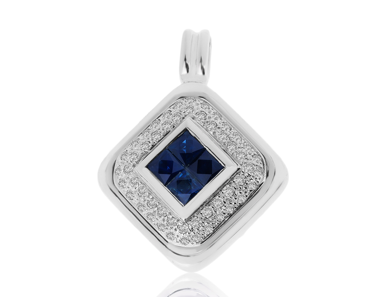 Стильный золотой кулон с сапфирами 1.05ct 130320/20