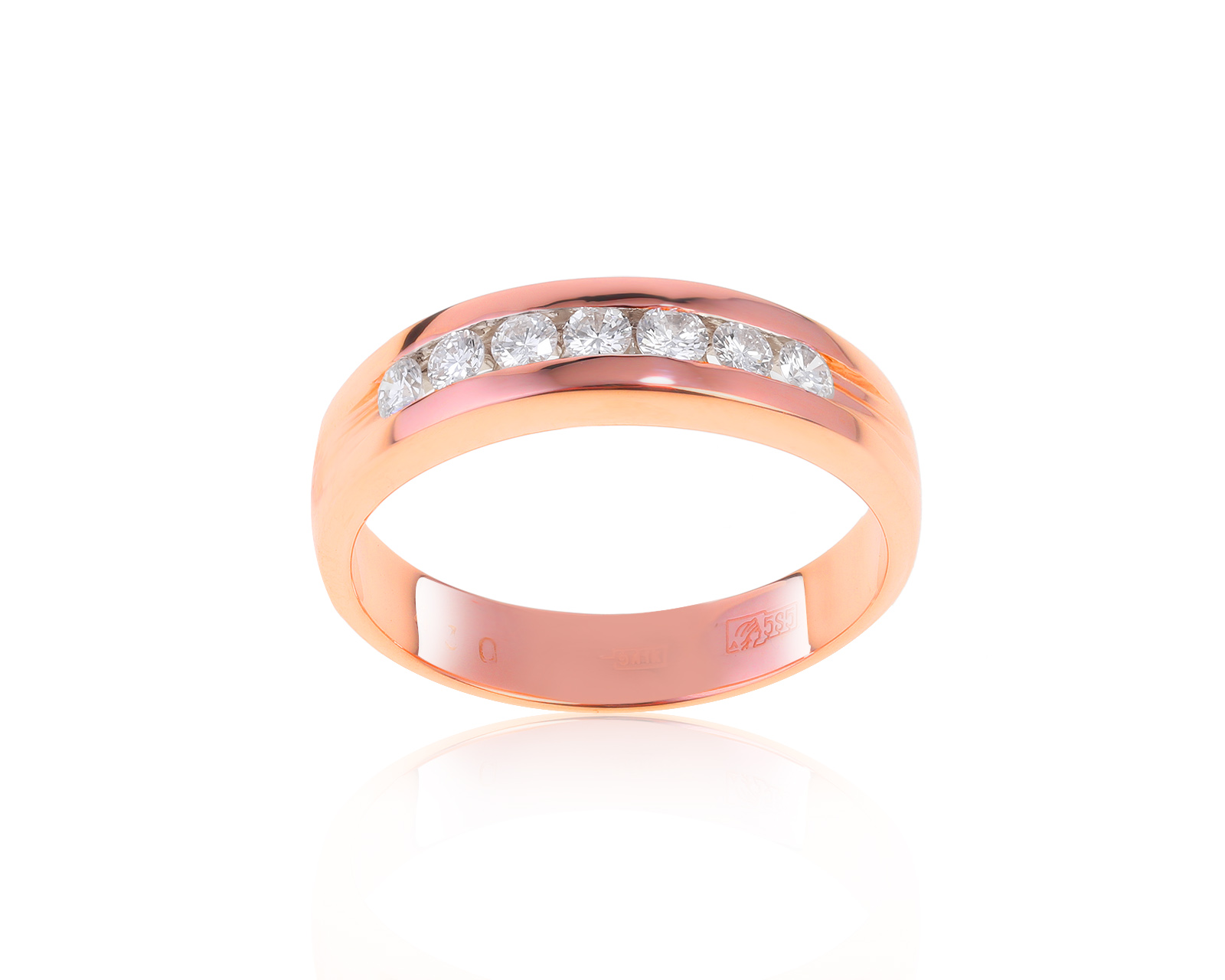 Достойное золотое кольцо с бриллиантами 0.28ct 010422/3