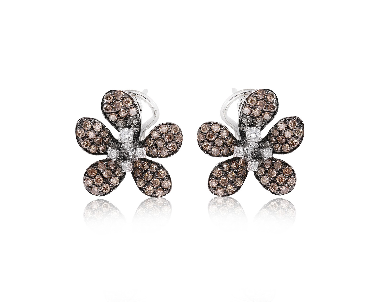 Золотые серьги с бриллиантами 1.62ct 231025/6