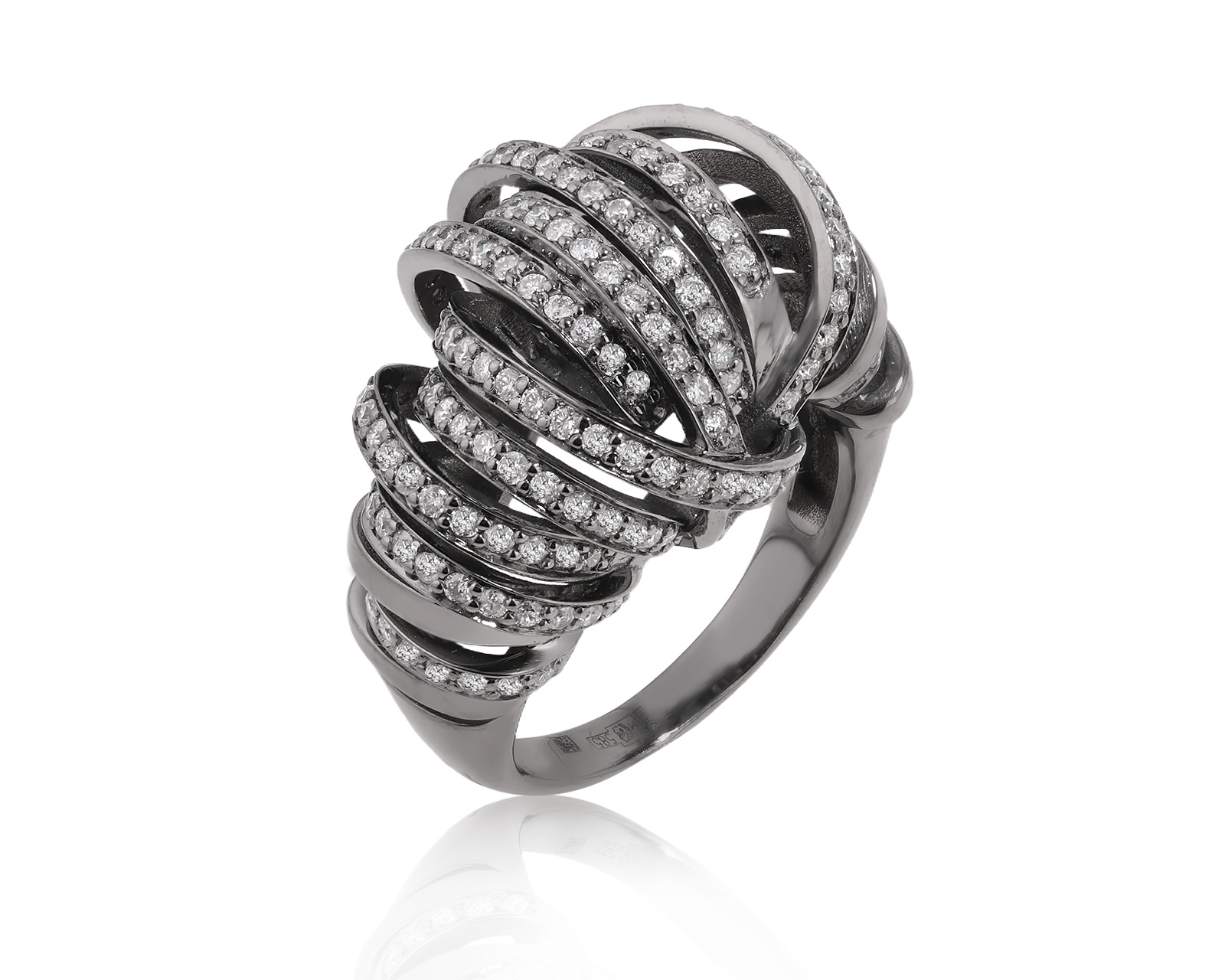 Золотое кольцо с бриллиантами 1.01ct 260425/1