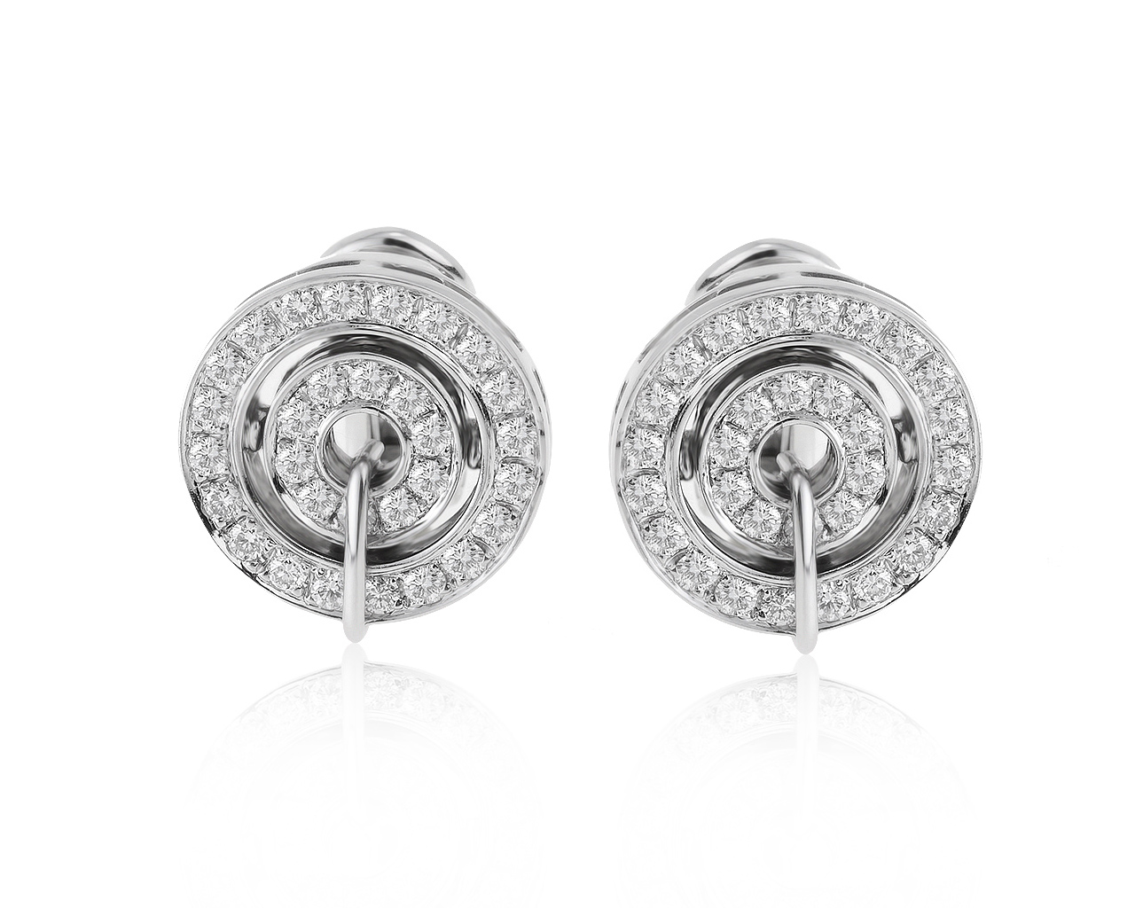 Оригинальные золотые серьги с бриллиантами 1.07ct Bvlgari Astral