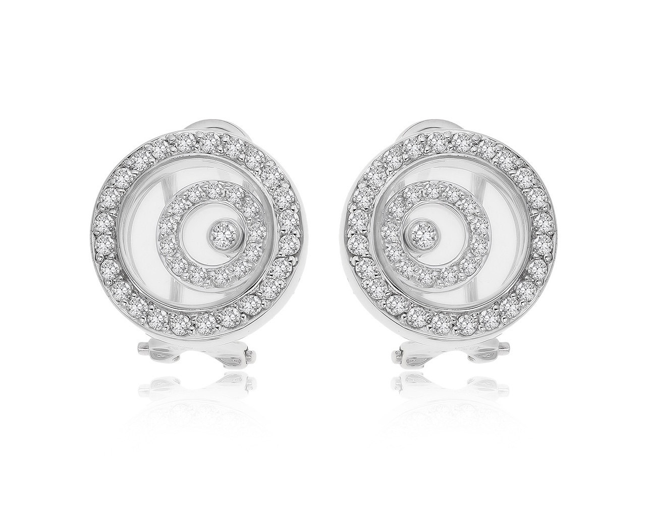 Прекрасные золотые серьги с бриллиантами 1.08ct 220920/6