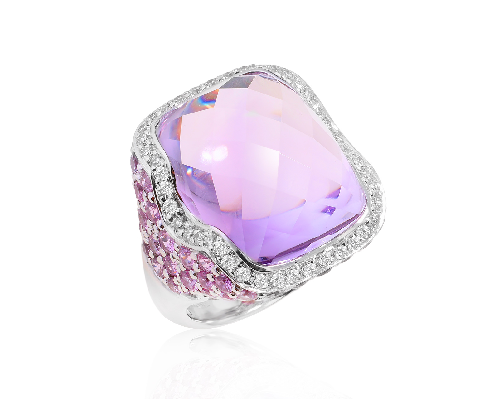 Оригинальное золотое кольцо с аметистом 20.35ct Belle Bague (GIM) 150824/9