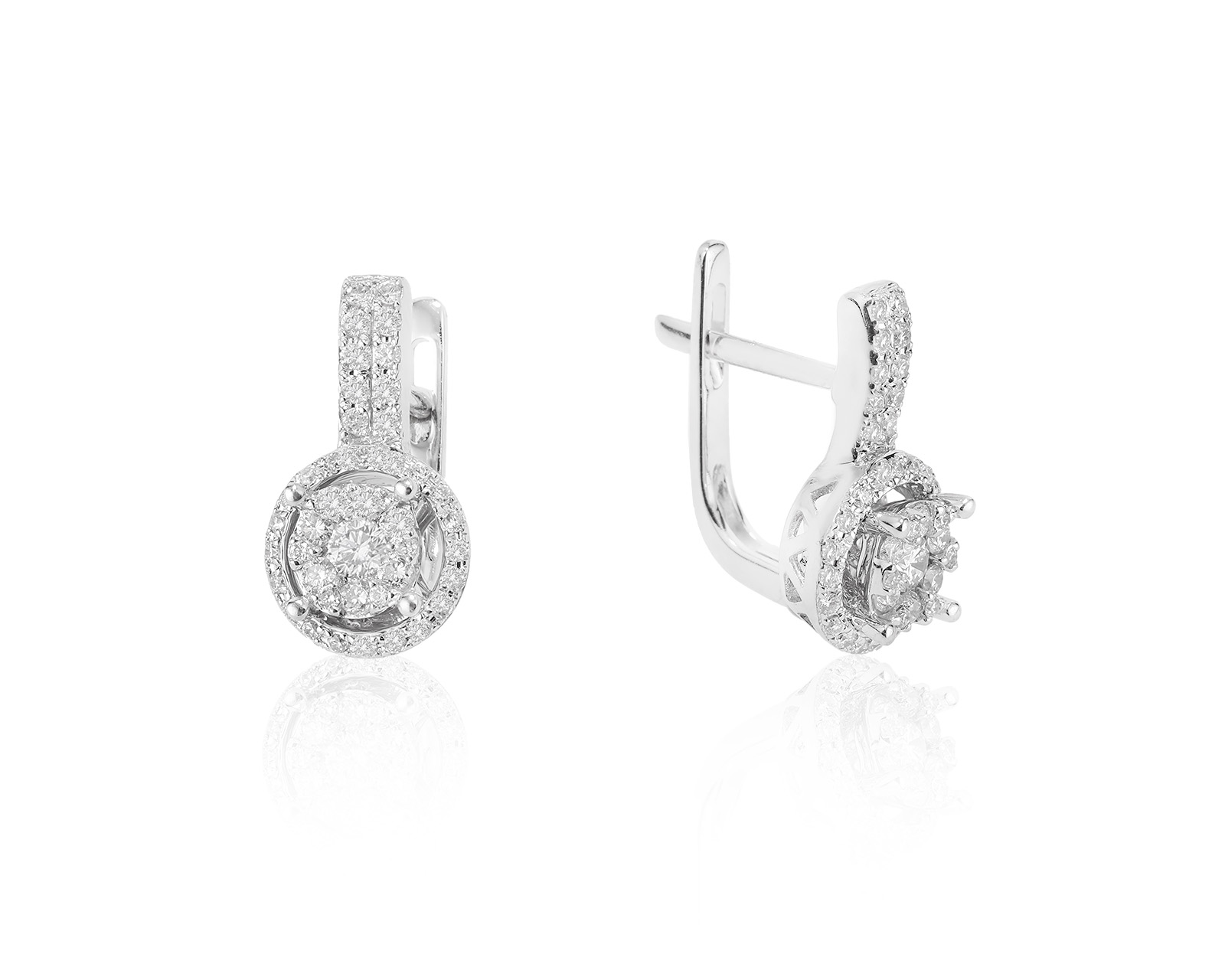 Золотые серьги с бриллиантами 0.60ct 121023/6