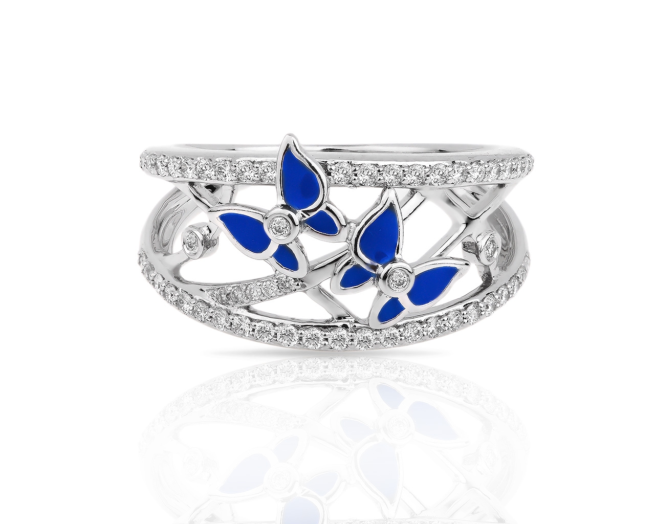 Привлекательное золотое кольцо с бриллиантами 0.36ct 120318/17