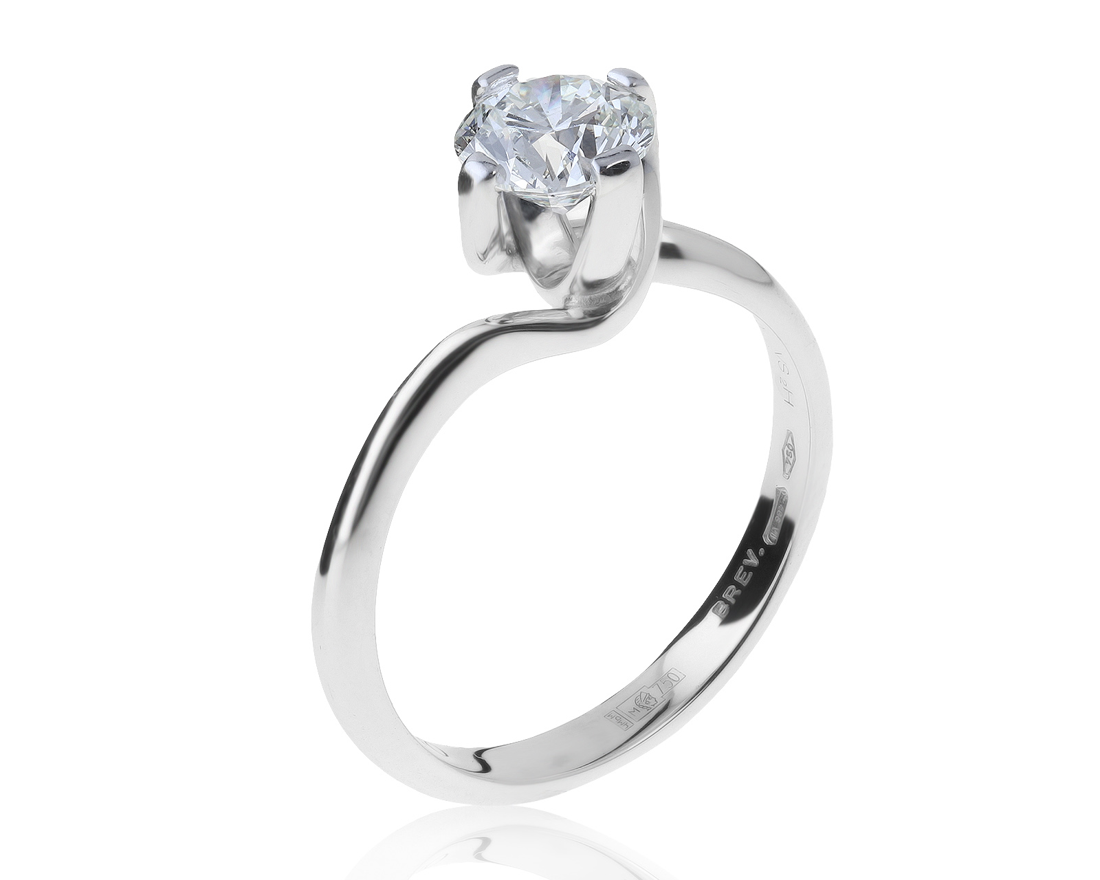Оригинальное золотое кольцо с бриллиантом 1.00ct Chimento 220721/12
