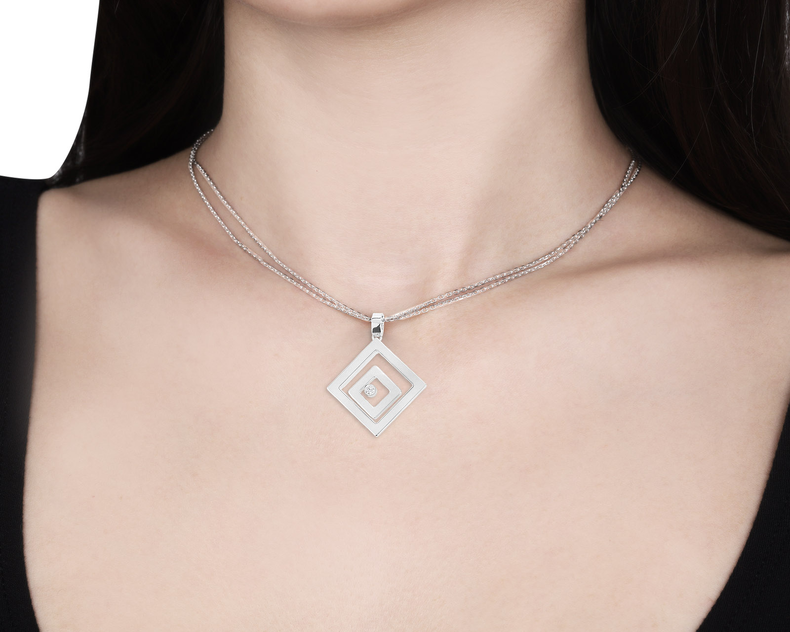 Оригинальный золотой кулон Chopard Happy Spirit