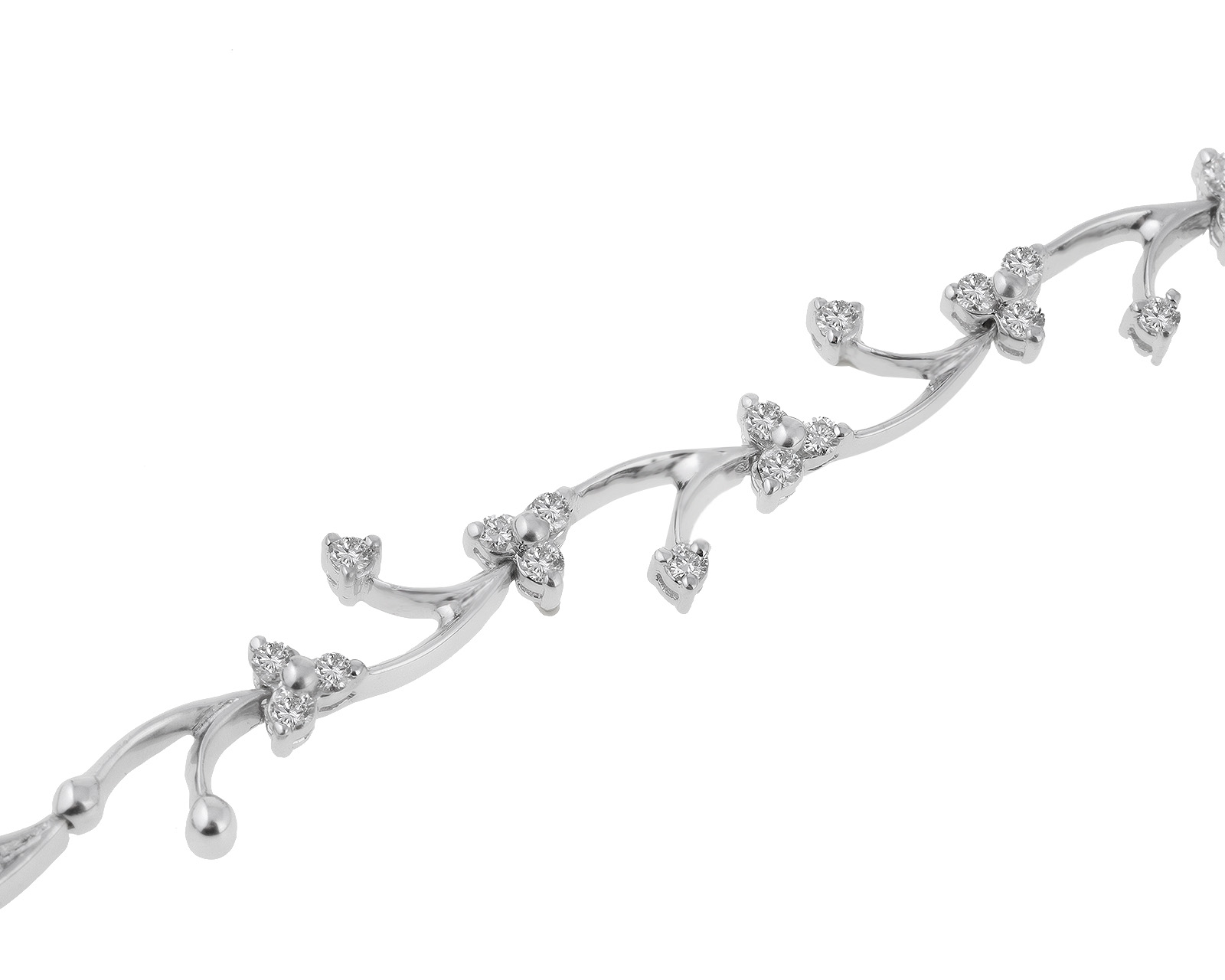 Роскошный золотой браслет с бриллиантами 0.50ct