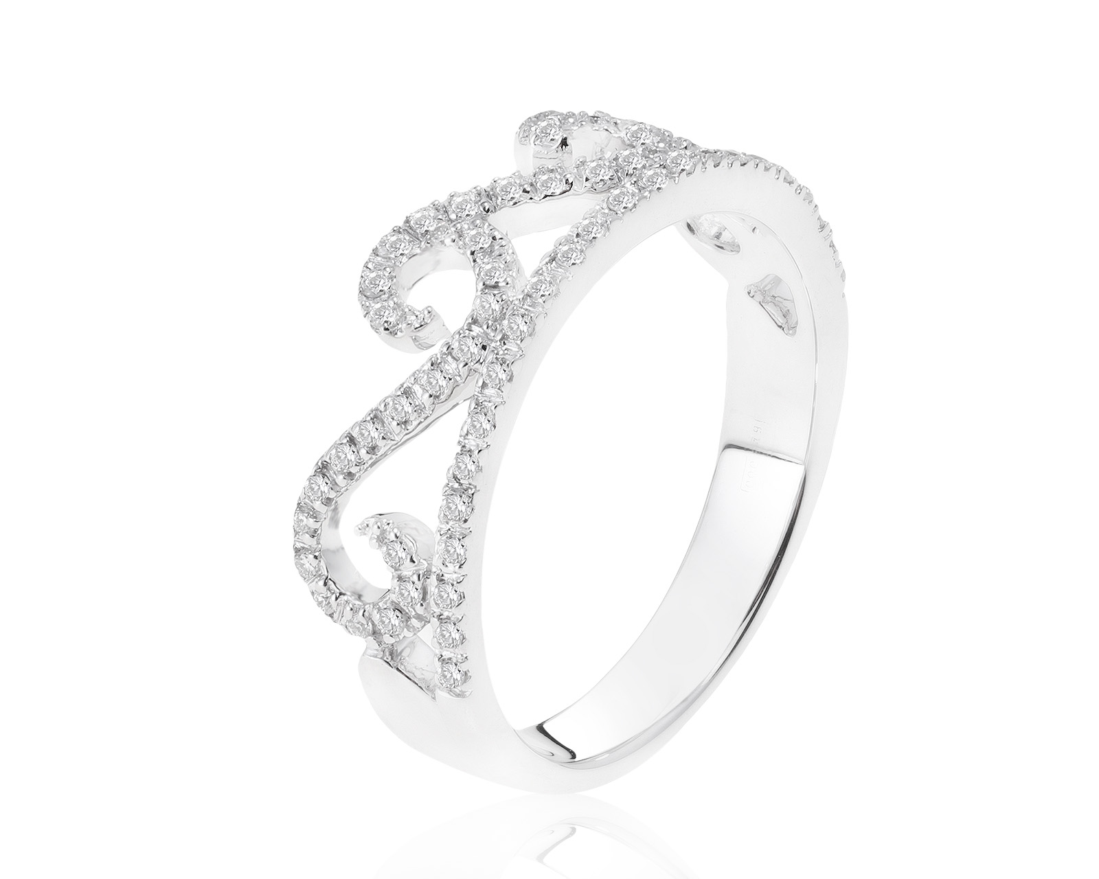 Прекрасное золотое кольцо с бриллиантами 0.20ct 250621/4