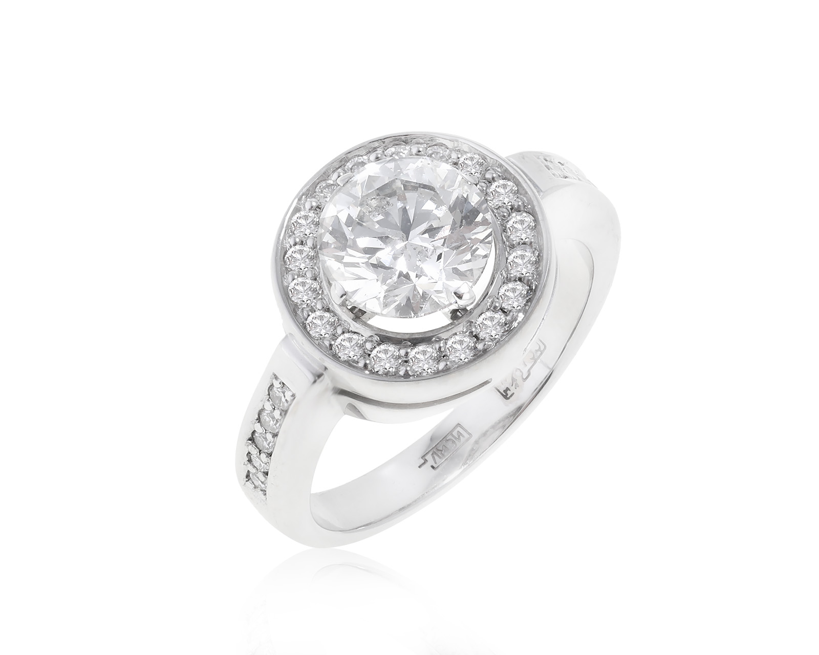 Изумительное золотое кольцо с бриллиантами 1.72ct 080822/1