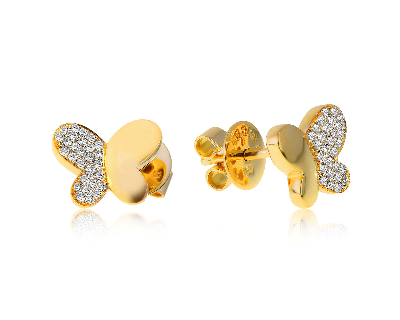 Оригинальные золотые серьги с бриллиантами 0.30ct Bellini 120521/8