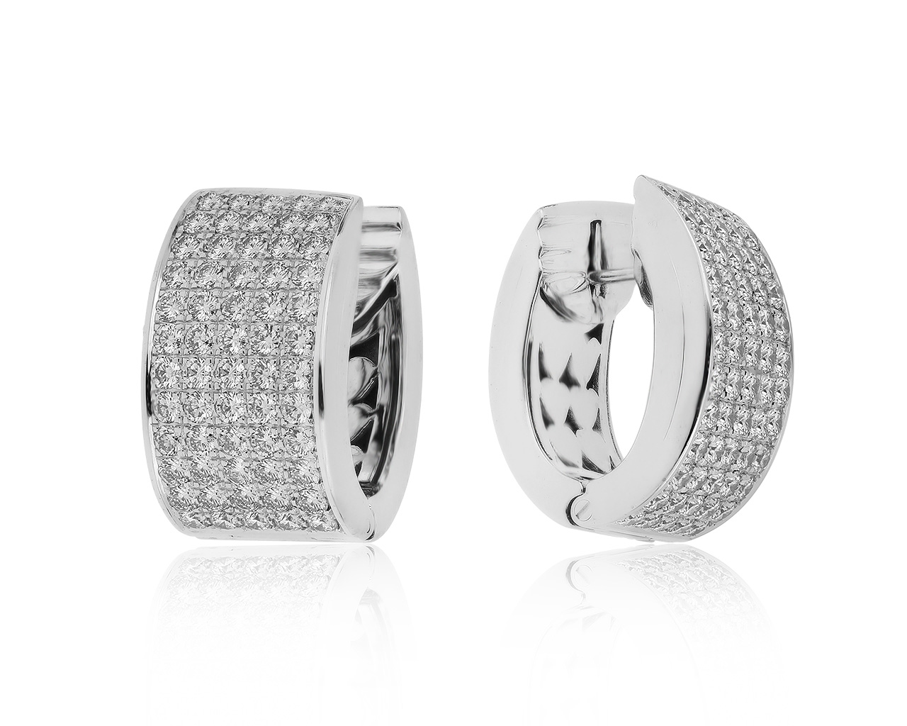 Оригинальные золотые серьги с бриллиантами 3.10ct Chopard
