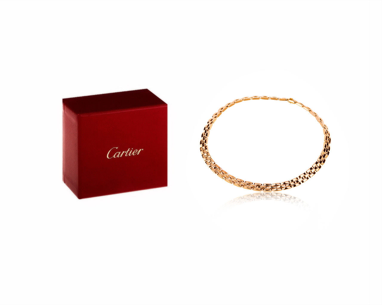 Оригинальное золотое колье Cartier