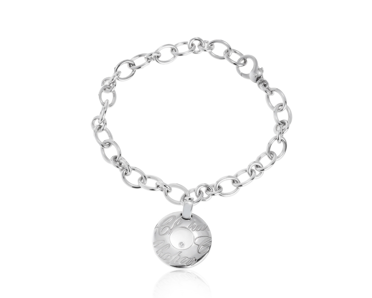 Оригинальный золотой браслет с бриллиантом 0.03ct Chopard Chopardissimo 131020/01