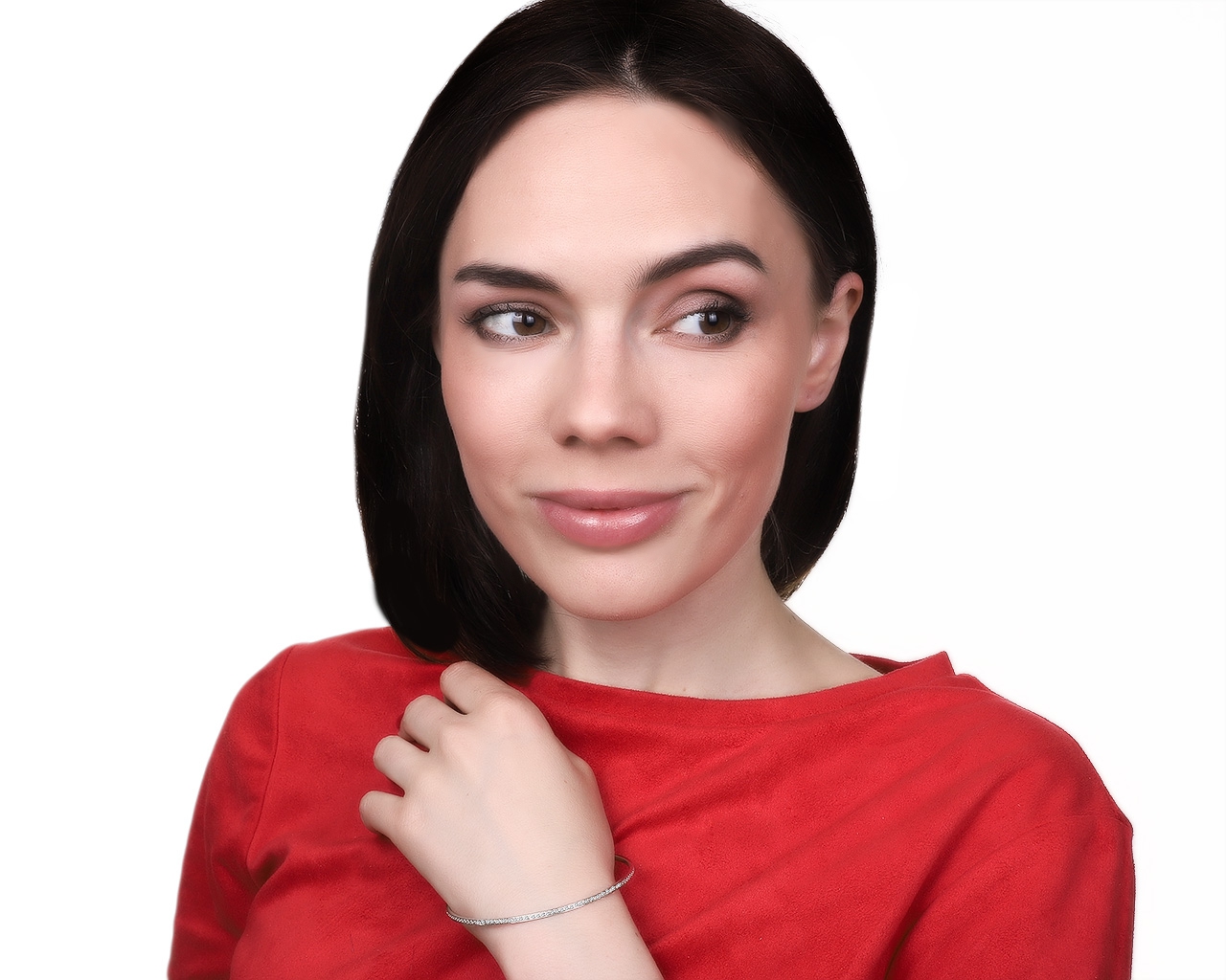 Прекрасный золотой браслет с бриллиантами 0.80ct