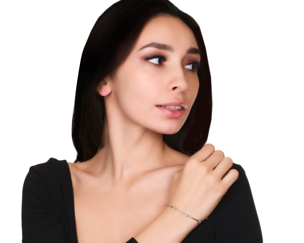 Оригинальный платиновый браслет с бриллиантами 0.50ct Tiffany&Co