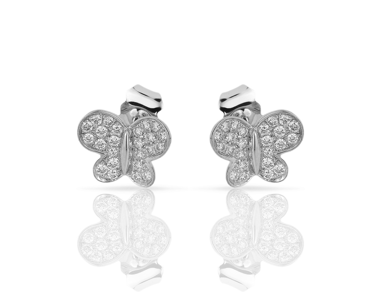 Золотые серьги с бриллиантами 0.24ct Morganne Bello 150618/4