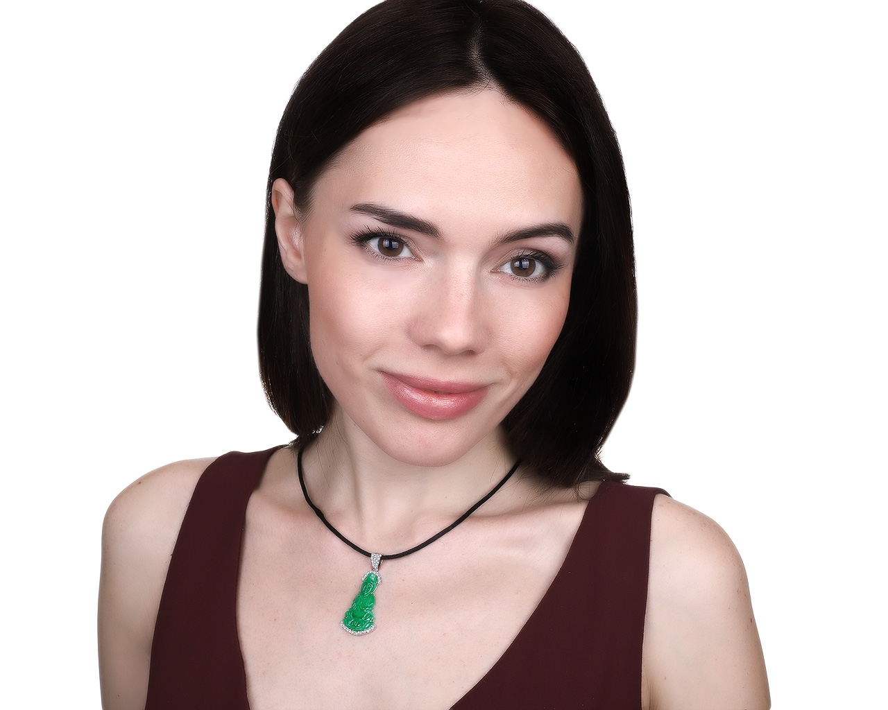 Богатый золотой кулон с бриллиантами 0.56ct