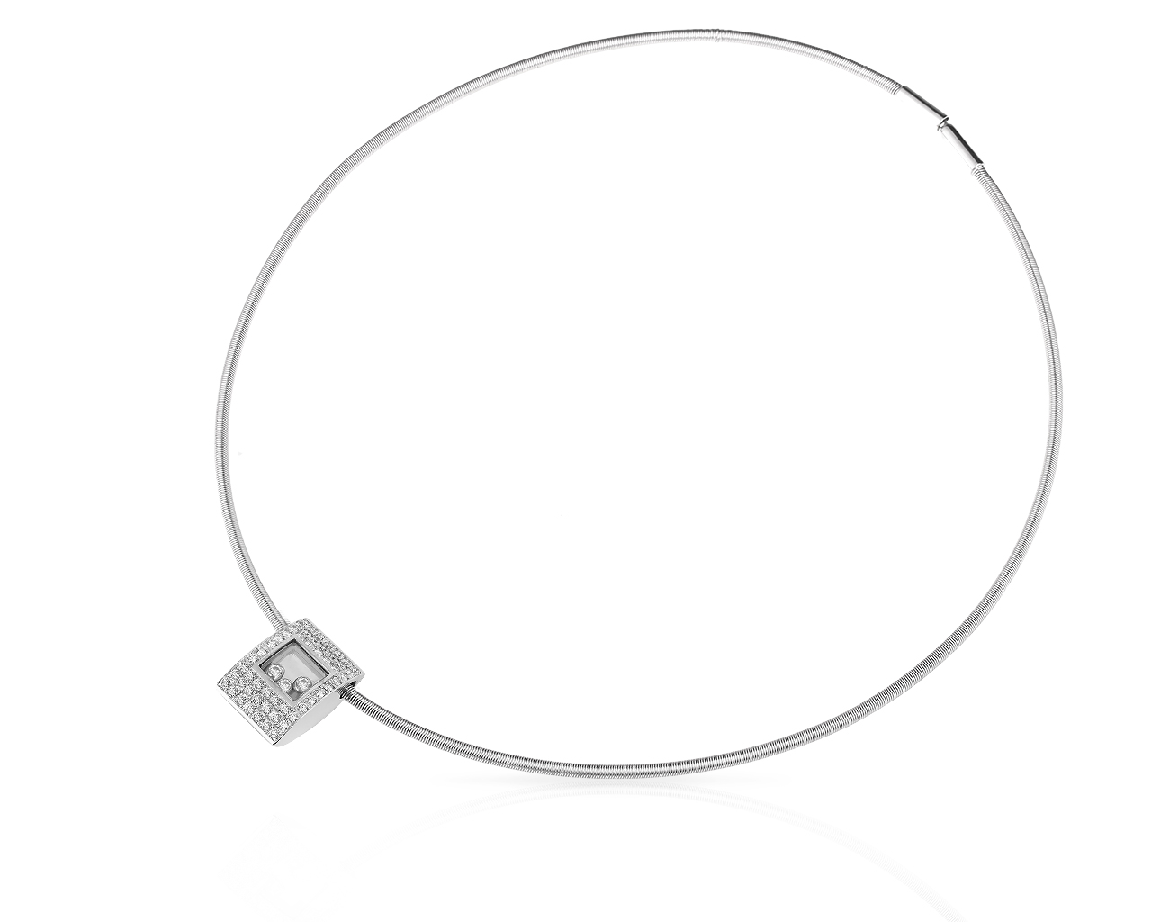 Золотая подвеска с бриллиантами 1.03ct Chopard Happy Diamonds 230418/5