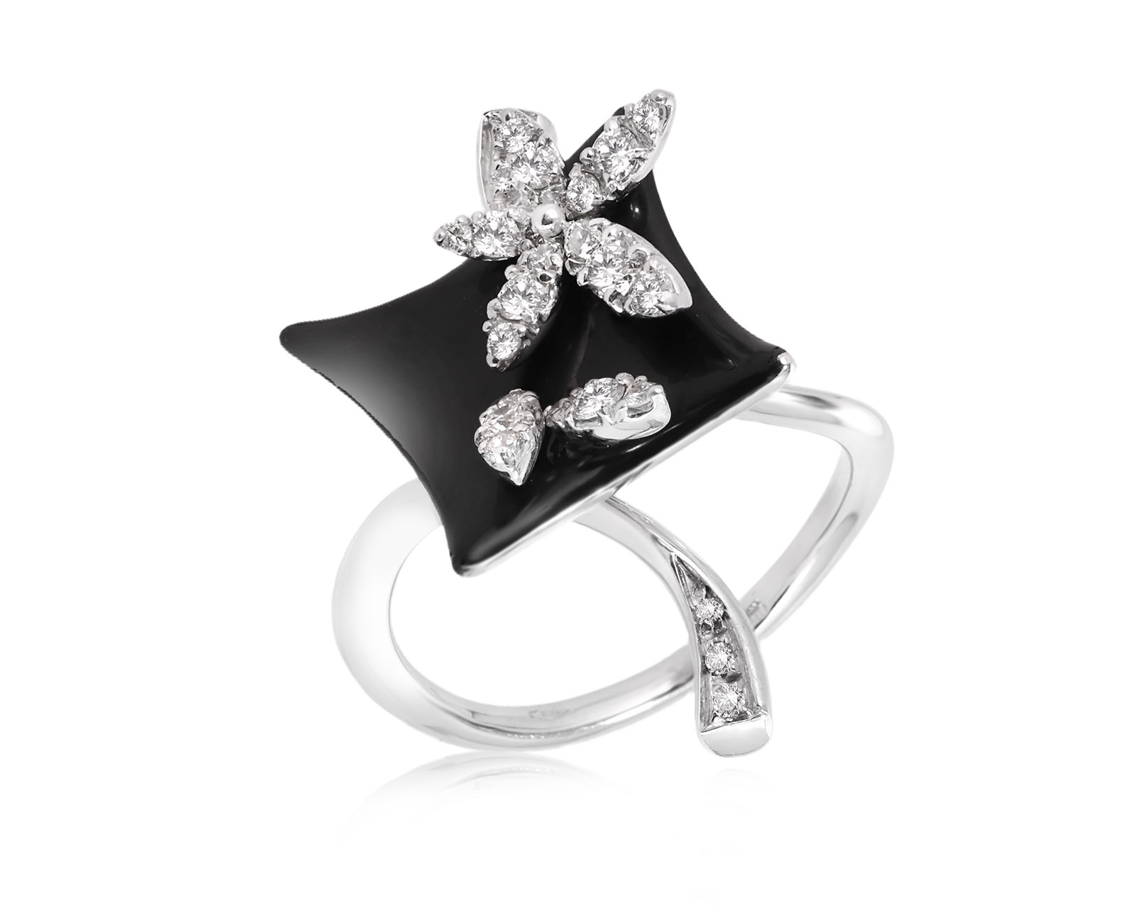 Оригинальное золотое кольцо с бриллиантами 0.30ct Stefan Hafner 161225/5