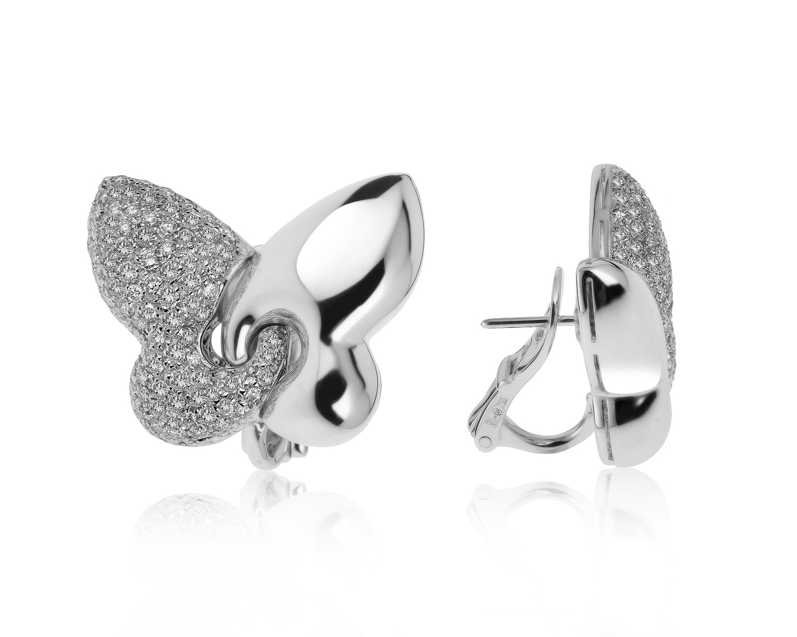 Оригинальные золотые серьги с бриллиантами 1.95ct Bvlgari Butterfly 310721/6