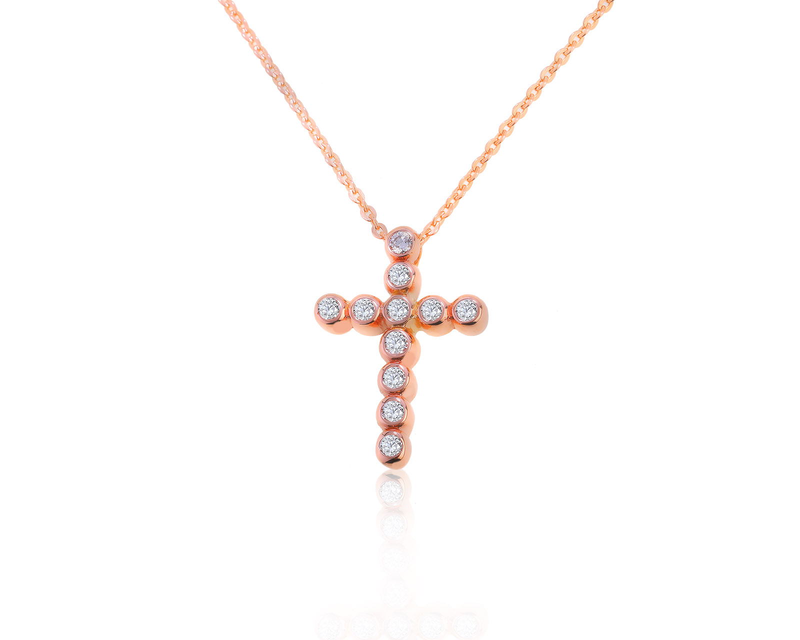 Изысканный золотой кулон с бриллиантами 0.50ct 280522/2