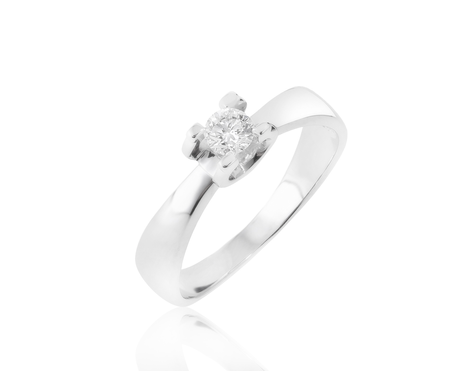 Прекрасное золотое кольцо с бриллиантом 0.21ct 041022/7