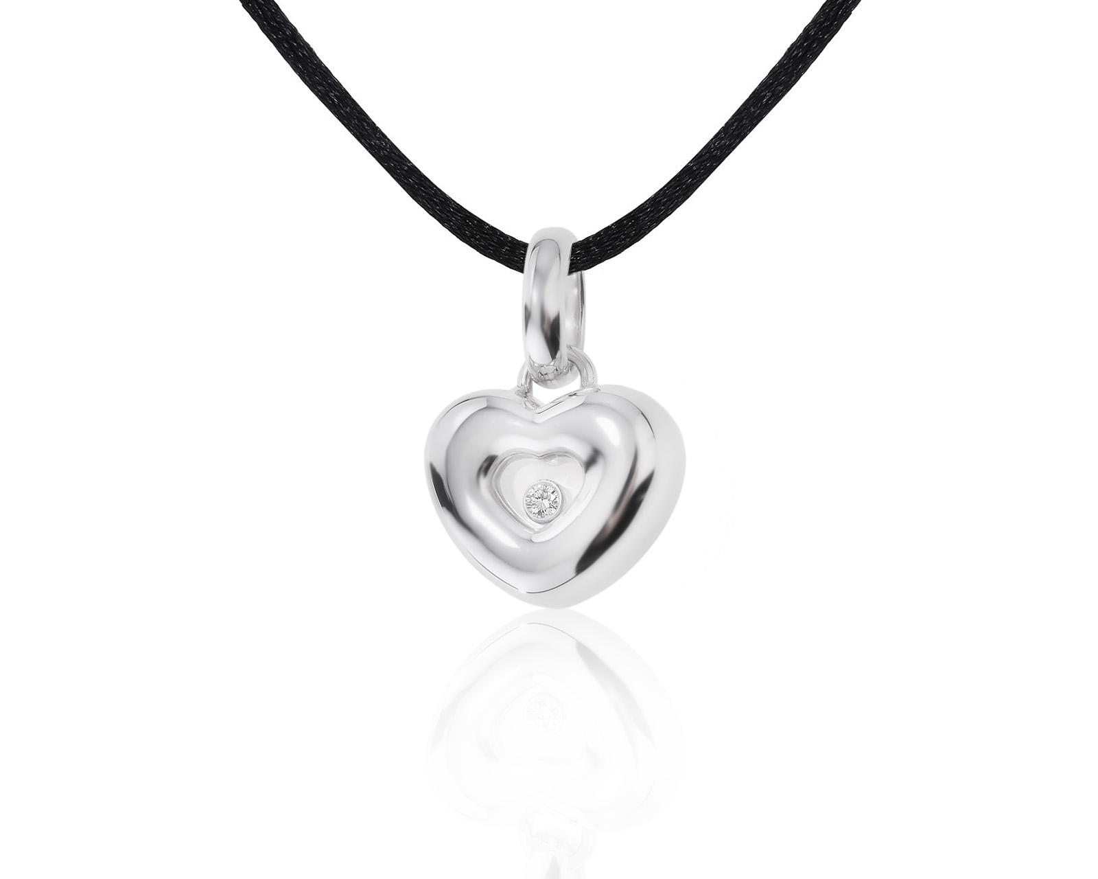 Оригинальный золотой кулон Chopard Happy Diamonds 100822/13