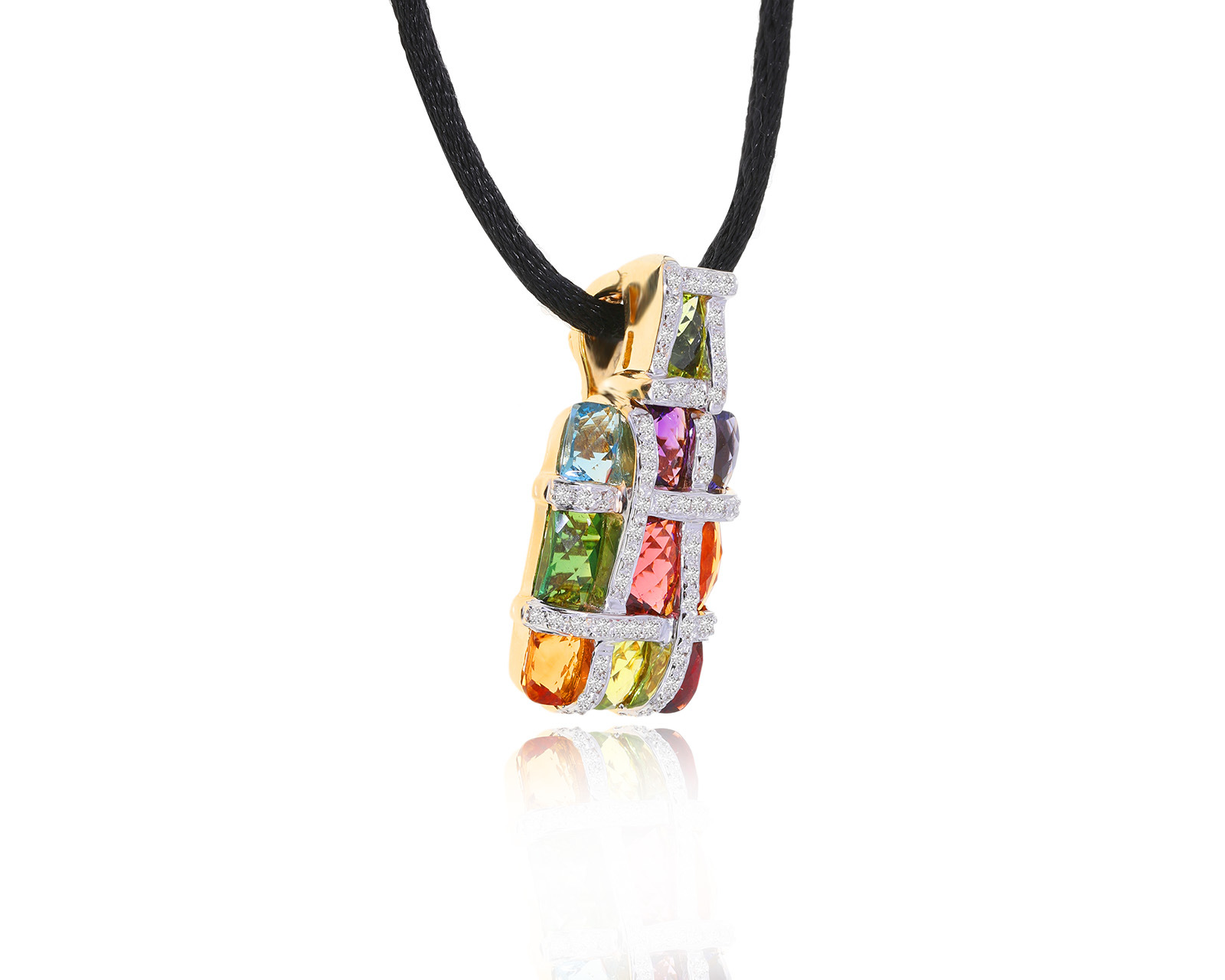 Оригинальный золотой кулон Bellari Mosaic