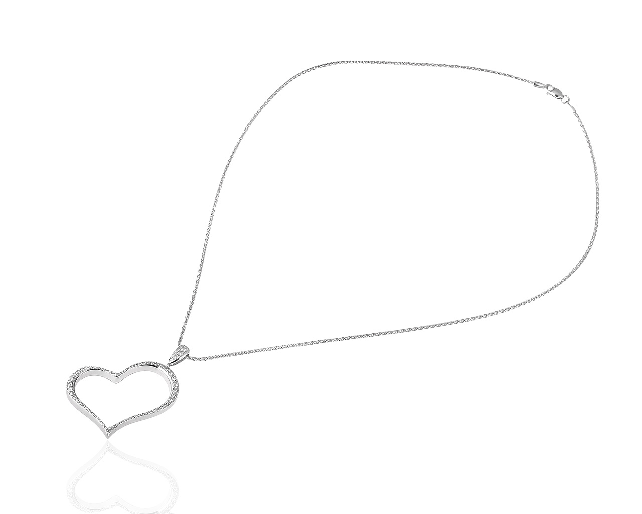 Стильная золотая подвеска с бриллиантами 0.65ct