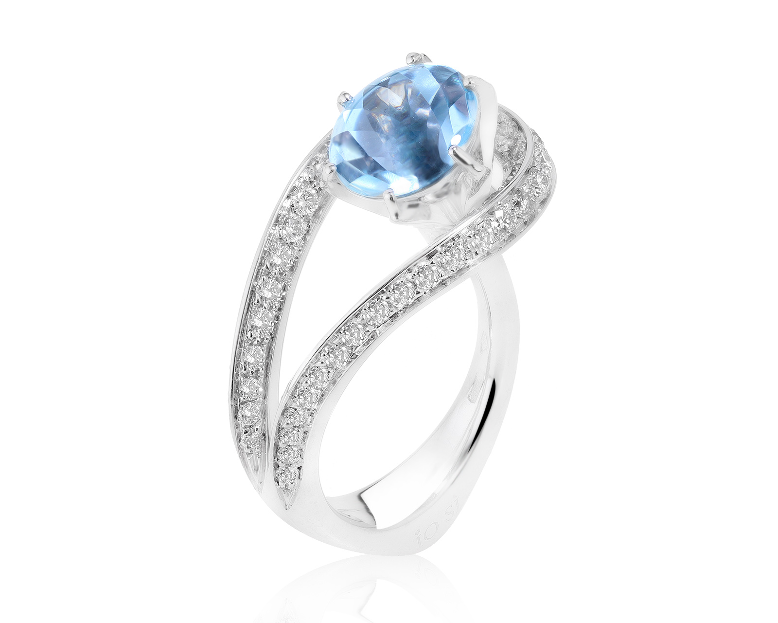 Оригинальное золотое кольцо с топазом 3.72ct IO SI 101221/8 Оригинальное золотое кольцо с топазом 3.72ct IO SI 101221/8